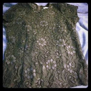 Trina Turk black lace top